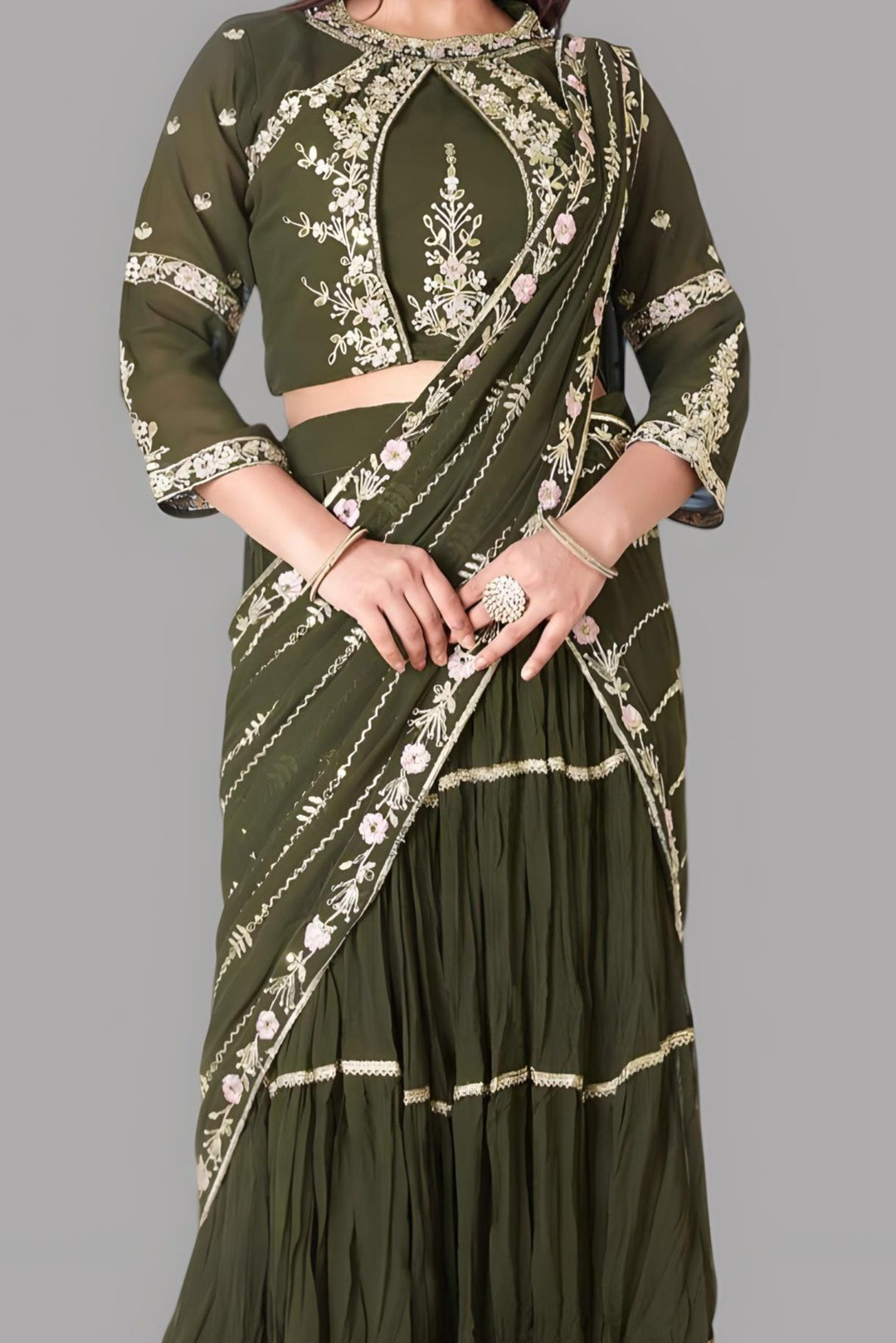 Saree on Georgette fabric