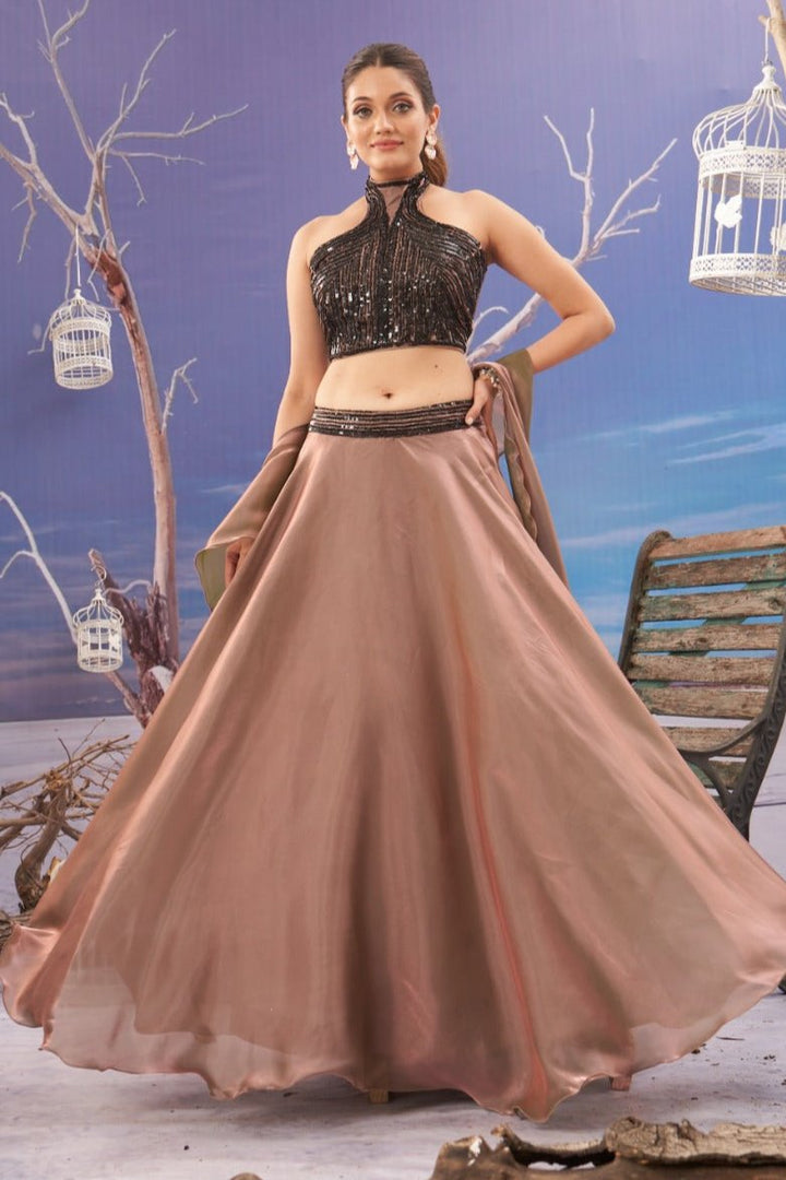 Croptop Skirt lehenga on Jimmichu fabric