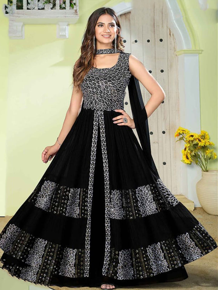 Peplum with Skirt lehenga on Georgette fabric